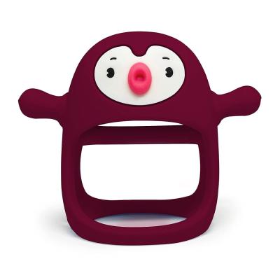 Cina Teether per bambini in silicone Pinguino giocattolo MHC Nuovo animale Teether per bambini in silicone Pinguino viola in vendita