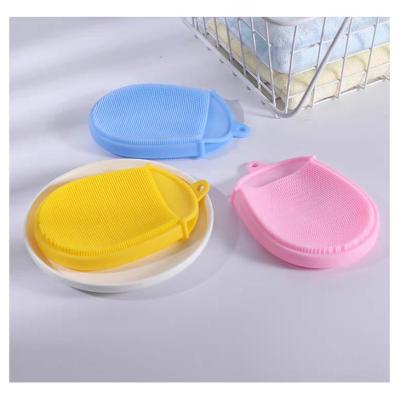 中国 Cute Silicone Baby Brush Temperature Resistance Colorful Cartoon Design 販売のため