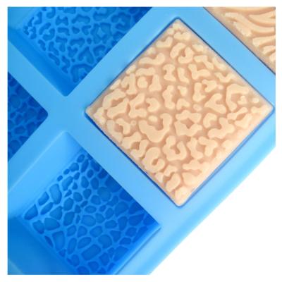 China MHC High Quality Customized Food Grade 3d Handmade Rectangle Silicone Soap Mould à venda