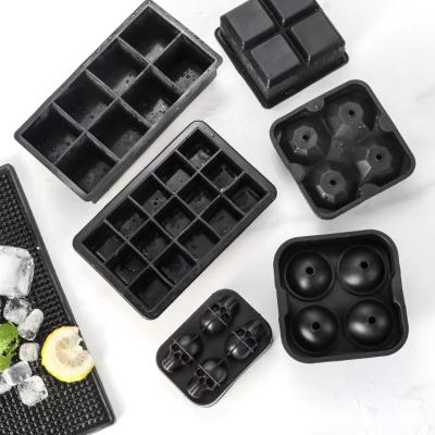 China MHC Flexible Silicone Ice Cube Tray for Customization Carton Size Portable Ice Ball Maker for sale