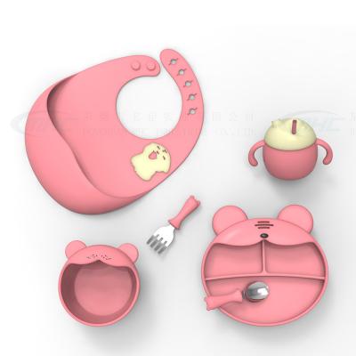 Cina Non-Toxic Baby Feeding Set for 6-12 Months Standard Plate BPA-Free Non-Silicone Toys in vendita