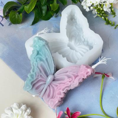 Cina MHC Wholesale Butterfly Silicone Mold Lavatrice di piatti Safe Whelk Candle Holder Mold in vendita