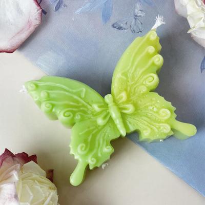 China MHC Animal Butterfly 3d Decorations Candle Silicone Molds For Candle Making Customized Designs for sale