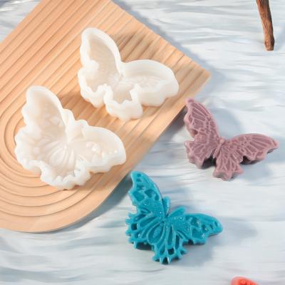 China MHC Animal Butterfly Mold For Candles Wholesale , Large Unique 3d Candle Silicone Molds for sale