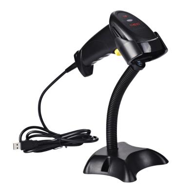 China Factory Price 1D Barcode Scanner Cheap Laser Scanning Barcode Auto Detection Barcode Reader with Hands Free Adjustable Stand A4 Size for sale