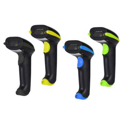 China 1D BT Laser Barcode Scanner Barcode Reader 3.3mil Resolution 2600mAh Yellow/Green/Blue/Black Optional Battery A4 for sale