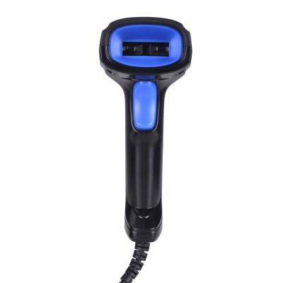 China Cheap but practical ABS+PC 1D laser wired barcode scanner USB/TTL/RS232/KBW interfaces optional for sale