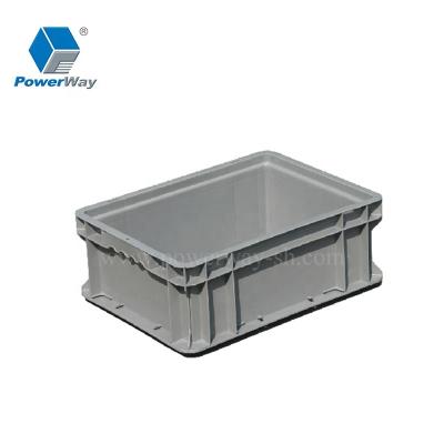 China 400*300*148mm Sustainable PP Logistics Moving Stacking Plastic Storage Container Crate Packing Boxes for sale