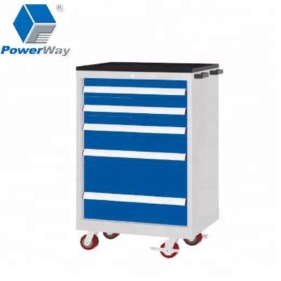 China Easily assembled drawers storage tool cabinet tool chest roll cabinet powerway for sale