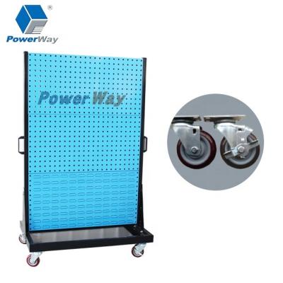 China Sustainable Hole Sheet Hanger / Warehouse Canopy Metal Storage Rack Metal Rack With Wheels for sale