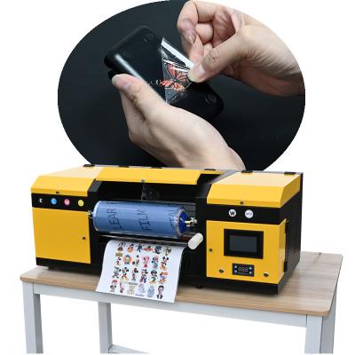 China Stick to A3 Almost Unlimited Material Crystal Film Transfer Sticker Printing and Laminating Machine 2 in 1 DTF UV Printer with Laminator for sale