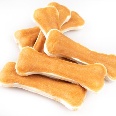 China Viable Natural Biscuit Stick Wrapped With Chicken Meat Dog Snacks Pet Food Snacks Pet Products Manufacturer for sale