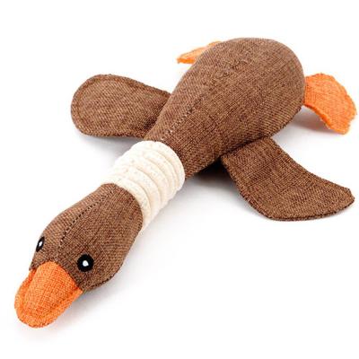 China EN71/ASTM/CPSIA TOYS Dog Chew Toy Pet Wild Goose Stuffed Plush Squeaky Puppy Dog Toy for sale