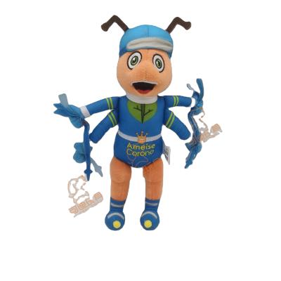 China Stuffed Animal ASTM 963 Standard Cute Cartoon Ant Shaped Plush Toy For Kids for sale