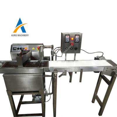 China Multifunctional Food Processing Machine China Supplier Donuts Chocolate Enrobing Machine Tiny Desktop Chocolate Coating Machine for sale