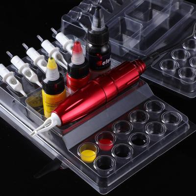 China Multi-function Premium Quality Wholesale Tattoo Ink Cup Cartridge Holder 25pcs Disposable Tattoo Ink Tray for sale