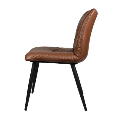 China Other 83*50*42cm Solid Wood Well-designed Leather Plastic Nordic Nordic Designer Dining Chair for sale