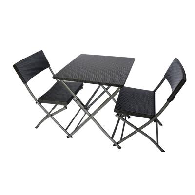 China 60cm Modern Square Rattan Table For Outdoor Cafe Garden Park for sale