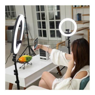 China Adjustable color tempurate Tik Tok photography studio 18 inch led visual selfie fill ring makeup light for making youtube streaming for sale