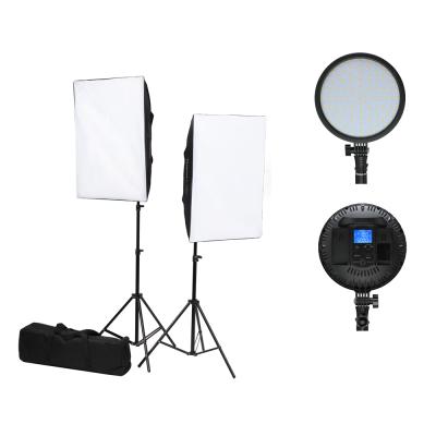 China Photographic photo PORTABLE studio 50*70cm continuous softbox lighting kit with light stand and softbox for sale