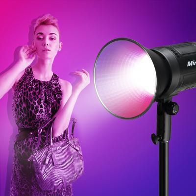 China Adjustable Color Tempurate RGB LED Video Light 80W 5600K Daylight Photography Outdoor Lighting Adjust Brightness Bowens Mount Support APP for sale