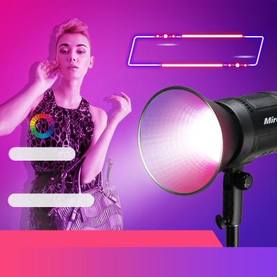 China PORTABLE RGB COB Bi-Color Projector Video Light for Photography YouTube Studio Light with Bowens Mount for sale