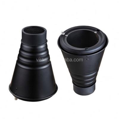 China Large Snoot Studio Artistic Photo Photography Snoot Conical Light Control Snoot and Honeycomb Bowens Mount for Studio Flash Strobe for sale