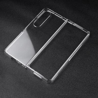 China New Arrival Shockproof Phone Case Fold 4 Transparent Cover For Samsung Galaxy Z Fold4 Folding Clear Phone Cases for sale