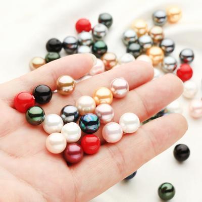 China Seawater Pearl Seawater Pearl Beads Granite Bare Pearls Half Hole Loose Beads Raw Materials for sale