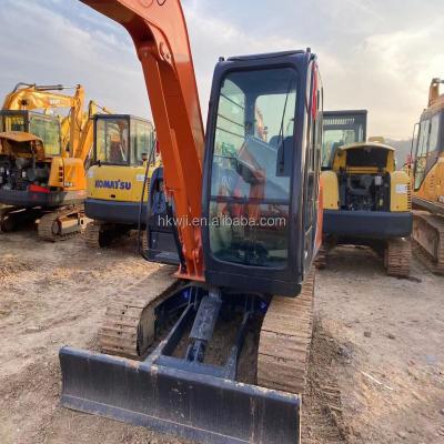 China Used hydraulic crawler excavator hitachi60 construction machine, second hand mini Japanese brand HITACHI60 for sale 0.8 for sale