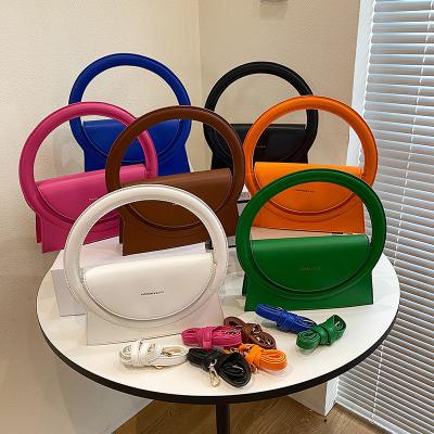 China Newest Quality Fashion Ladies Designer Ring Handle Lady Purses and Handbags PU Women Shoulder Bag Small Purse for sale