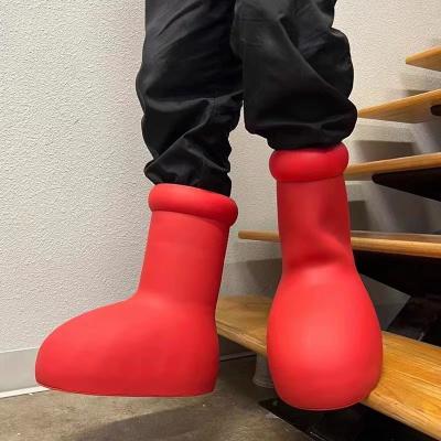 China Fashion Trend EVA Fashion Cartoon Astro Boot Children's Little Tall Toddler Kids Show Tops Red Boots Rain Knee Tall Shoes Men Women For Boys Girls for sale