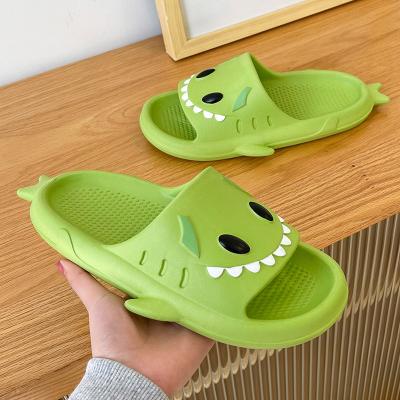 China Waterproof Summer Shark Shape EVA Bathroom Pillow Slide Indoor Slippers For Women Chinese Cartoon Wholesale Funny Cute Slippers for sale