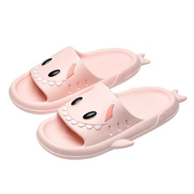 China Dropshipping Waterproof Custom Shark Logo Unisex Cute Designer Ladies Slips Indoor Home EVA Shark Slippers For Women for sale