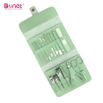 China Professional Nail Art Clippers Toe Finger Nail File Mens Pedicure Kits 16 Pcs Professional Pedicure Set Beauty Salon Tools Nail Care for sale