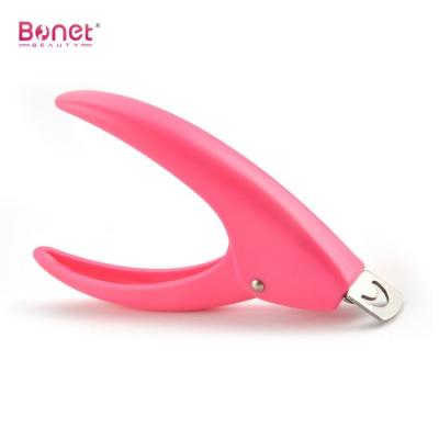 China Smooth Edge Professional U Shaped Nail Extension Clipper Stainless Steel Cutter Acrylic False Nail Tip Cutter for sale