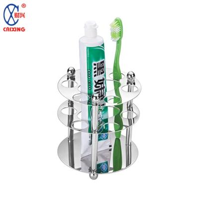 China Sustainable Durable Round Toothbrush Holder And Toothpaste Holder Toothbrush Holder for sale