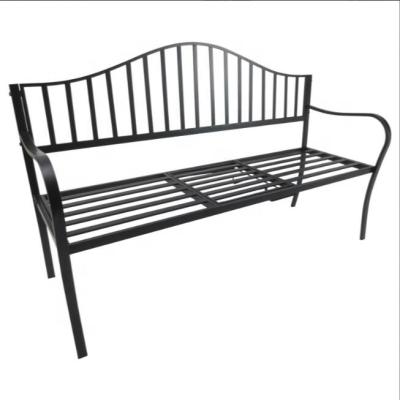 China Modern outdoor outdoor metal garden furniture long bench with small lift table for sale