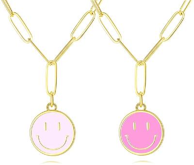 China New FASHIONABLE Smiley Face Gold Stainless Steel Jewelry Pendants For Necklace for sale