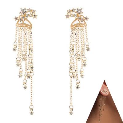 China Hot Products FASHIONABLE Shining Star Jewelry Delicate Rhinestone Crystal Drop Earrings for sale