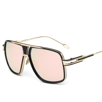 China Factory Sales 100% Direct Alloy UV Protection Men's Square Steampunk Sunglasses for sale