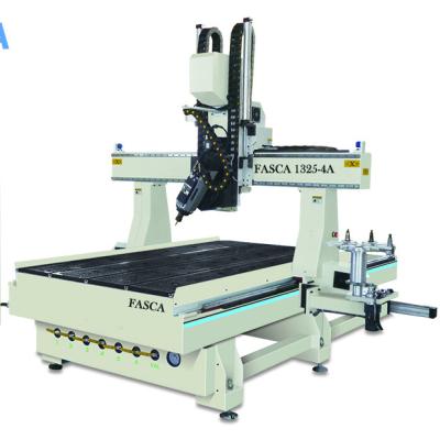 China Building Material Stores FASCA FA1325 4 Axis ATC CNC With Oscillating Head For Side Milling for sale