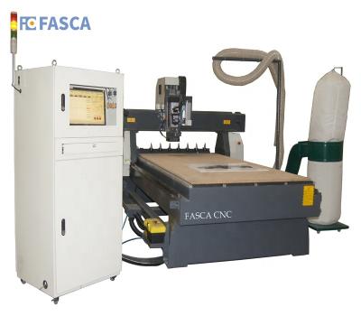 China Building Material Stores FASCA 4*8 FT ATC CNC With CCD And Oscillating Knife For Cutting Rubber And Vinyl for sale