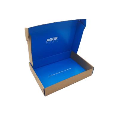 China Recycled Materials Wholesale Recyclable Corrugated Cardboard Custom Mailing Foldable Cosmetic Small Mailing Box Small Mailing Box With Insert for sale