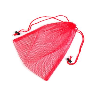 China RPET Washable Custom Reusable Mesh Drawstring Fruit Bag for sale