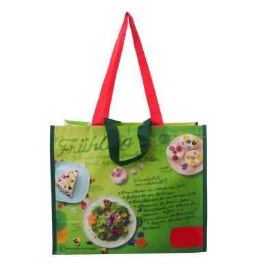 China Eco-Friendly Stitchbond Recycled PET Laminated Shoping Bag for sale