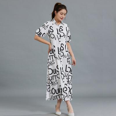 China 2022 Casual Sexy Dress Breathable Fashion Elegant Summer Women Shirt Dress Women Dress for sale