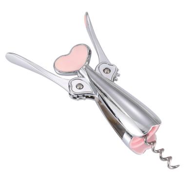 China Innovative Viable Wine Bases Metal Wing Wine Bottle Opener Corkscrew For Sale for sale