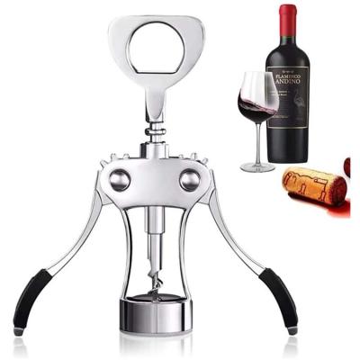 China Wing Red Wine Outdoor Exquisite Viable Zinc Alloy Corkscrew Multifunctional Wine Bottle Opener for sale