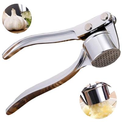 China Viable Multifunctional Manual Garlic Squeezer Slicer Metal Garlic Presser Press Cooking Instruments for sale